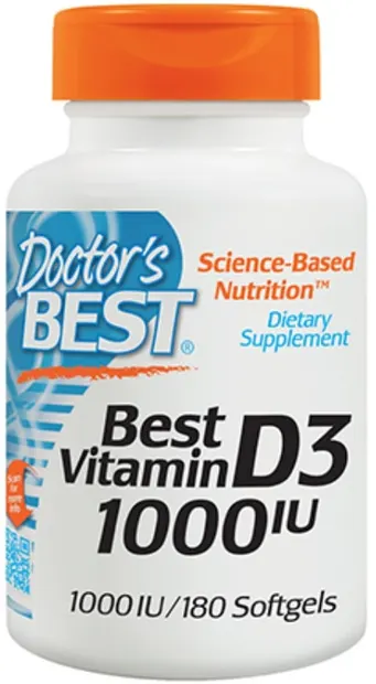 Best Vitamin D3 1000 IU, 180 capsule, Doctor's Best