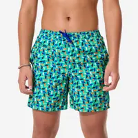 Șort de baie surf 100 Geokani Verde Copii