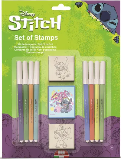 Set carioci Multiprint Stitch - 8 bucăți , cu 2 stampile