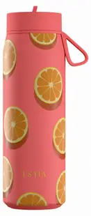 Sticlă termică cu mâner Estia Pulse - Orange Pop, 500 ml