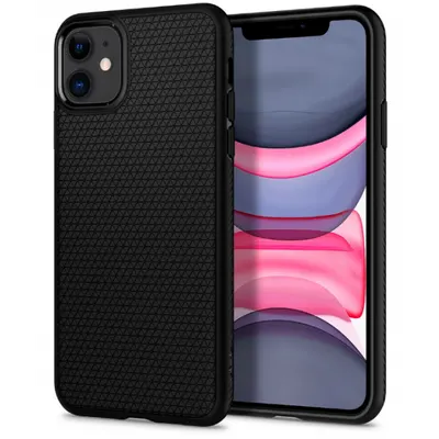 Husa pentru Apple iPhone 11, Spigen, Liquid Air, Neagra 076CS27184