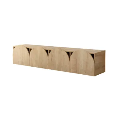 Comoda TV MESTA, stejar, 180x35x35 cm
