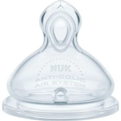 NUK First Choice Flow Control tetină pentru biberon 6m+ 2 buc