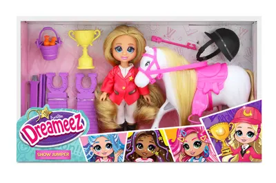 Papusa cu accesorii pentru calarie, Dreameez, Show Jumper