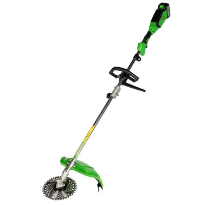 Motocoasa (Trimmer) electrica Micul Fermier 20V, 2 acumulatori 4Ah, maner simplu, motor fara perii