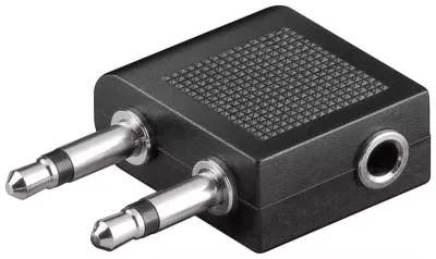 Adaptor Jack de casti 3.5 mm pentru avion Goobay