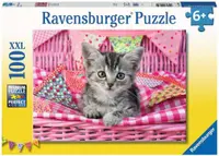 Puzzle Ravensburger din 100 XXL de piese - Pisicuță drăguță