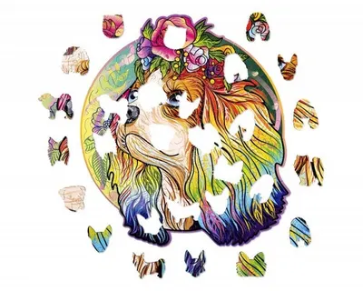 Puzzle clasic 110 piese - Lucky Puppies: Bella