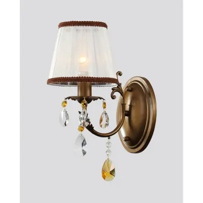 Aplica Elegant cannella,1 x E14, 230V, D.15cm,H.35 cm,Bronz