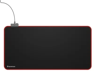 Mouse pad gaming Genesis - Boron 500, XXL, RGB Logo,moale, negru