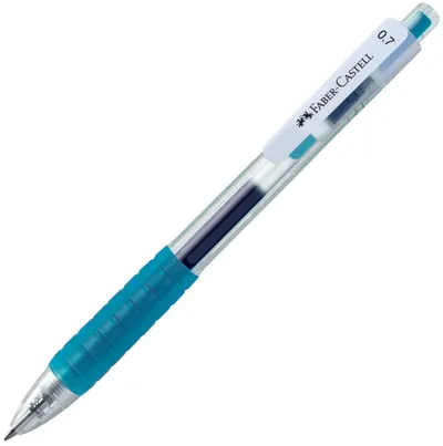 Stilou rolă automată Faber-Castell Fast Gel - 0.7 mm, turcoaz