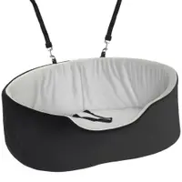PawHut Scaun auto pentru câine cu centură de siguranță și prindere scaun auto căptușit 77 x 43 x 28 cm negru | Aosom Romania