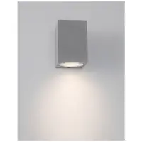 Aplica FUENTO Gray Concrete Sticla Diffuser LED GU10 1x7 Wat IP65 100-240 Volt Fara bec Deschis jos
