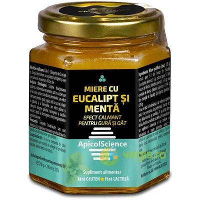 Miere cu Eucalipt si Menta 200ml