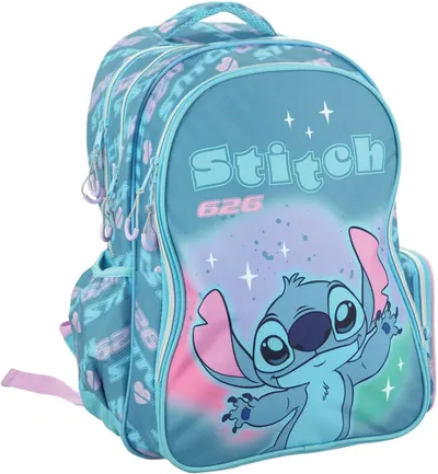 Ghiozdan școlar GIM Stitch - 626, cu 2 compartimente