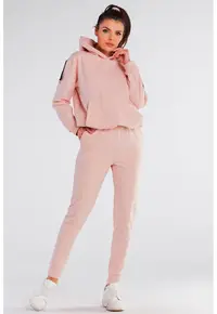 Pantaloni - Bumbac/Elastan - Roz