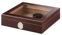 Humidor Angelo - Cu higrometru și umidificator, mahon