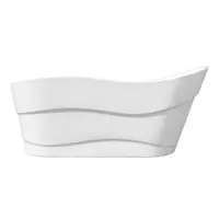 Cada baie freestanding Bella WB-6065 acril 170 x 77 x 72 cm alb