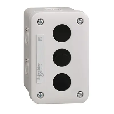 Post De Cda Gol Xal-E - Gri Deschis - 3 Decupaje - Ip54 - Pentru Xb7 Ø 22 Mm