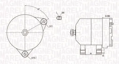 Alternator (14v, 140a) Iveco Daily Iii, Daily Iv, Daily V, Massif; Citroen Jumper, Jumpy; Fiat Ducato; Peugeot Boxer 2.0d-3.0d Dupa 2004