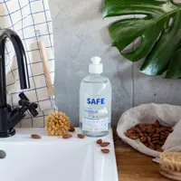 Detergent Bio pentru vase, cu parfum de migdale, fara alergeni Safe 500 ml