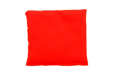 Pernuță roşie cu granule de polistiren, 10 x 10 cm