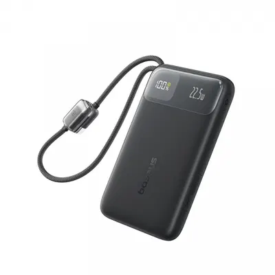 Baterie Externa Baseus EnerFill FC11, 20000mAh, 22.5W, QC + PD, 1 x Lightning - 1 x USB-A - 2 x USB-C, Neagra E0027S04