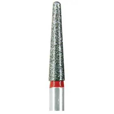 Freze Diamantate Stomatologice, Conic Rotunjit, 198-010 C, Granulatie Grosiera, pentru Turbina, 5 Bucati