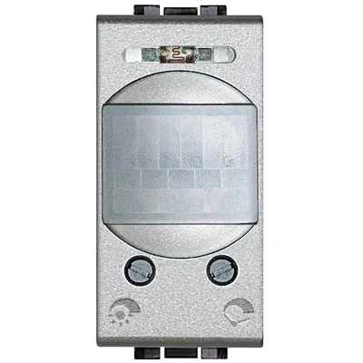 Senzor de miscare IR pasiv 1 modul Bticino Living Light NT4431N, argintiu