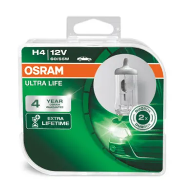 Set 2 Becuri 12V H4 60 55 W Ultra Life Osram