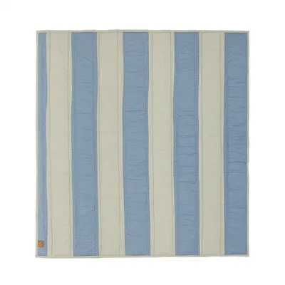 Saltea de joacă pentru copii albastră/crem 130x140 cm Striped – OYOY Mini