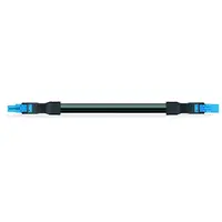 pre-assembled interconnecting cable; Eca; Socket/plug; 2-pole; Cod. I; H05Z1Z1-F 2 x 1,50 mm²; 6 m; 1,50 mm²; blue