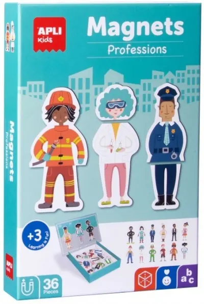 Joc magnetic pentru copii Apli - Profesiile