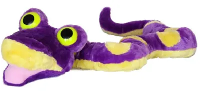 Jucărie de pluș Amek Toys - Șarpe, violet, 114 cm