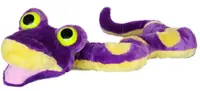 Jucărie de pluș Amek Toys - Șarpe, violet, 114 cm