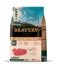 Hrana Uscata Caini, Bravery Dog, Large-Medium Adult, Porc Iberic, 12 kg