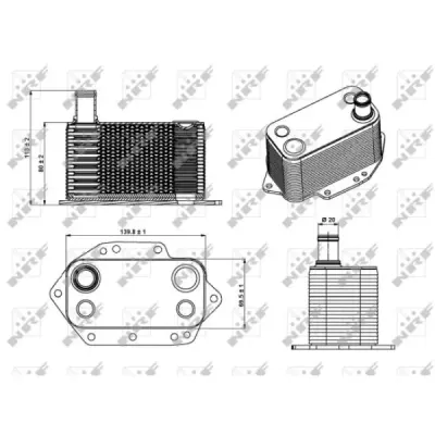 Radiator ulei, ulei motor NRF 31281