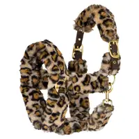Căpăstru pentru cal START TeddyLeopard cu blană și imprimeu leopard