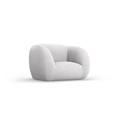Fotoliu gri deschis cu tapițerie din stofă bouclé Essen – Cosmopolitan Design