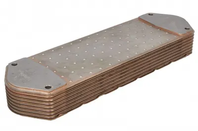 Radiator ulei (120x52x395mm, numar nervuri: 8) potrivit SCANIA 4, 4 BUS, F, G I, G II, K, L, N BUS, P I, P II, R I, R II, S, T DC09.108-OC9.G05 05.95