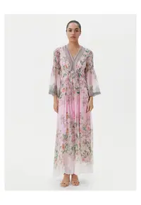 Rochie de vara - roz - flori colorate