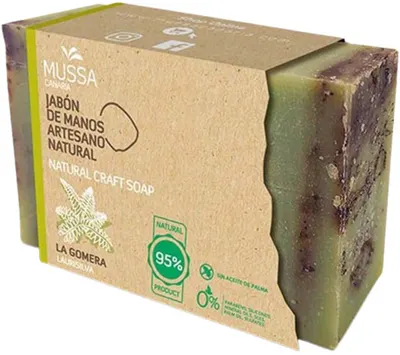 Mussa Canaria Săpun natural, cu ulei de dafin din insula La Gomera, 100 g