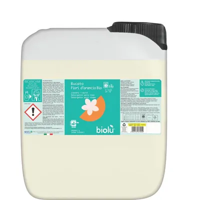 Detergent lichid pentru rufe albe si colorate cu portocale ecologic 5l Biolu