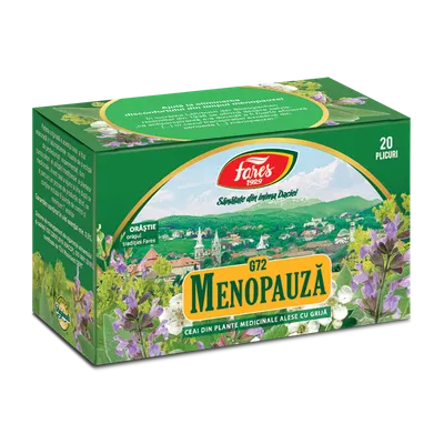 Ceai Menopauza G72, 20 plicuri, Fares