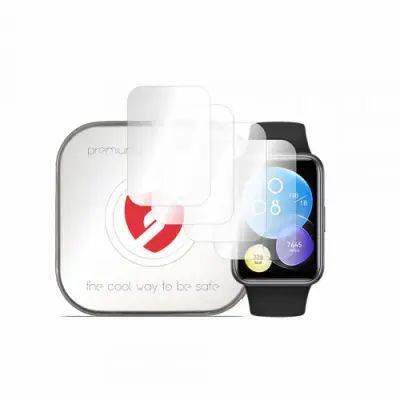 Folie Protectie Smart Protection Premium Classic pentru Huawei Watch Fit 2 Active, Set 4 bucati, Plastic