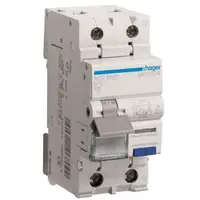 Disjunctor diferential RCBO 1P+N 10A, 10mA, B 6kA, tip A, QuickConnect Hager ACS910D