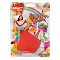 Nisip creativ, Crafy, 200 g, Rosu