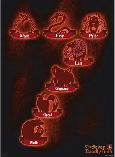 Mini poster GB eye Animation: The Seven Deadly Sins - 7 Sins