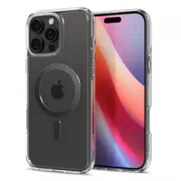 Husa MagSafe pentru Apple iPhone 16 Pro Max, Spigen, Ultra Hybrid Carbon, Gri ACS08000