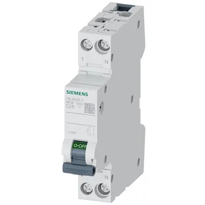 Siguranta automata 1P+N 25A curba C 6kA Siemens 5SL6025-7